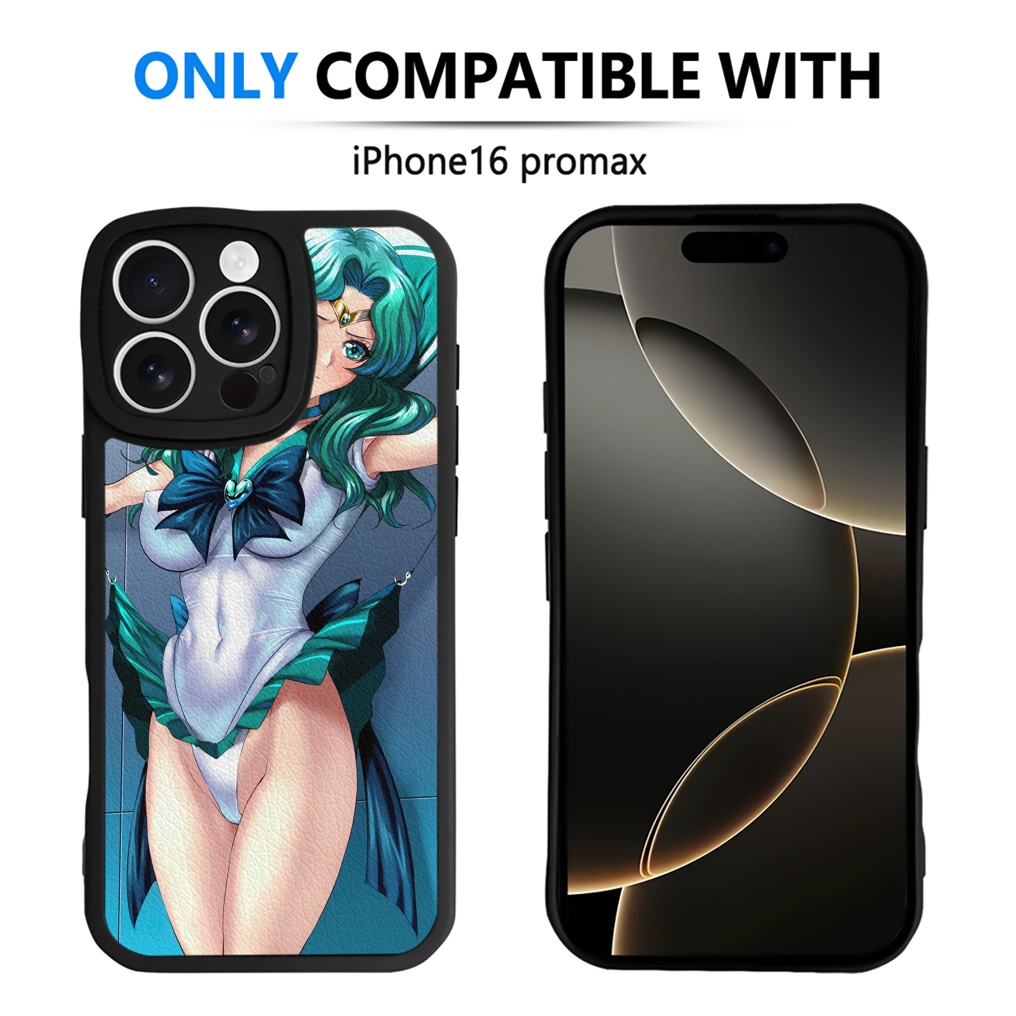 （画像用） 美少女戦士セーラームーン Sailor Moon 【iPhone 16シリーズ対応】シリコンスマホケース（レザー調） 材質：シリコン